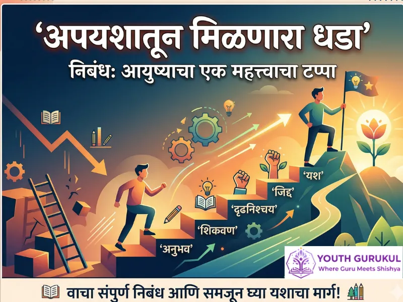 अपयशातून मिळणारा धडा निबंध | Apayashatun Milnara Dhada Essay in Marathi