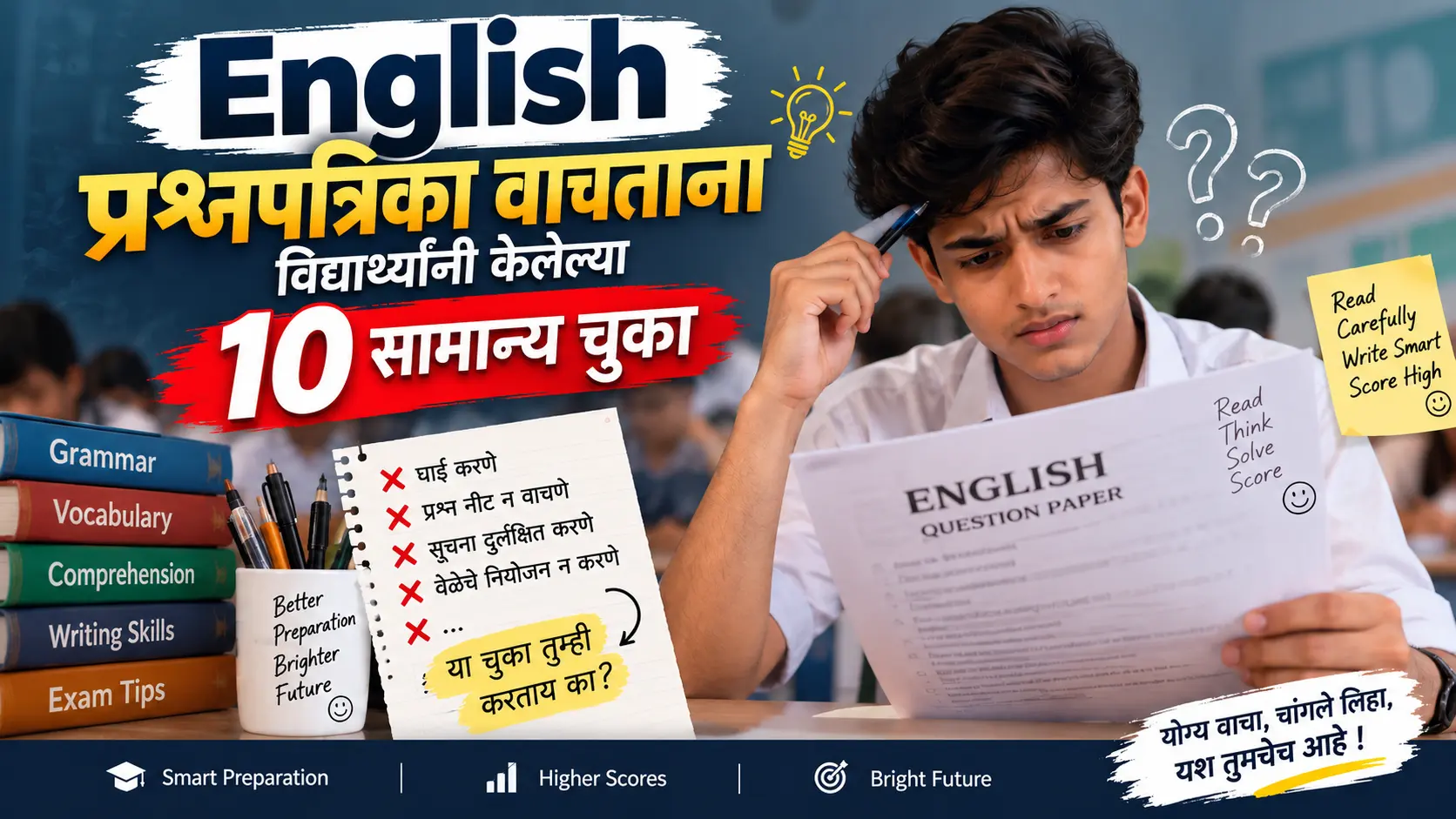 Maharashtra Board English exam tips